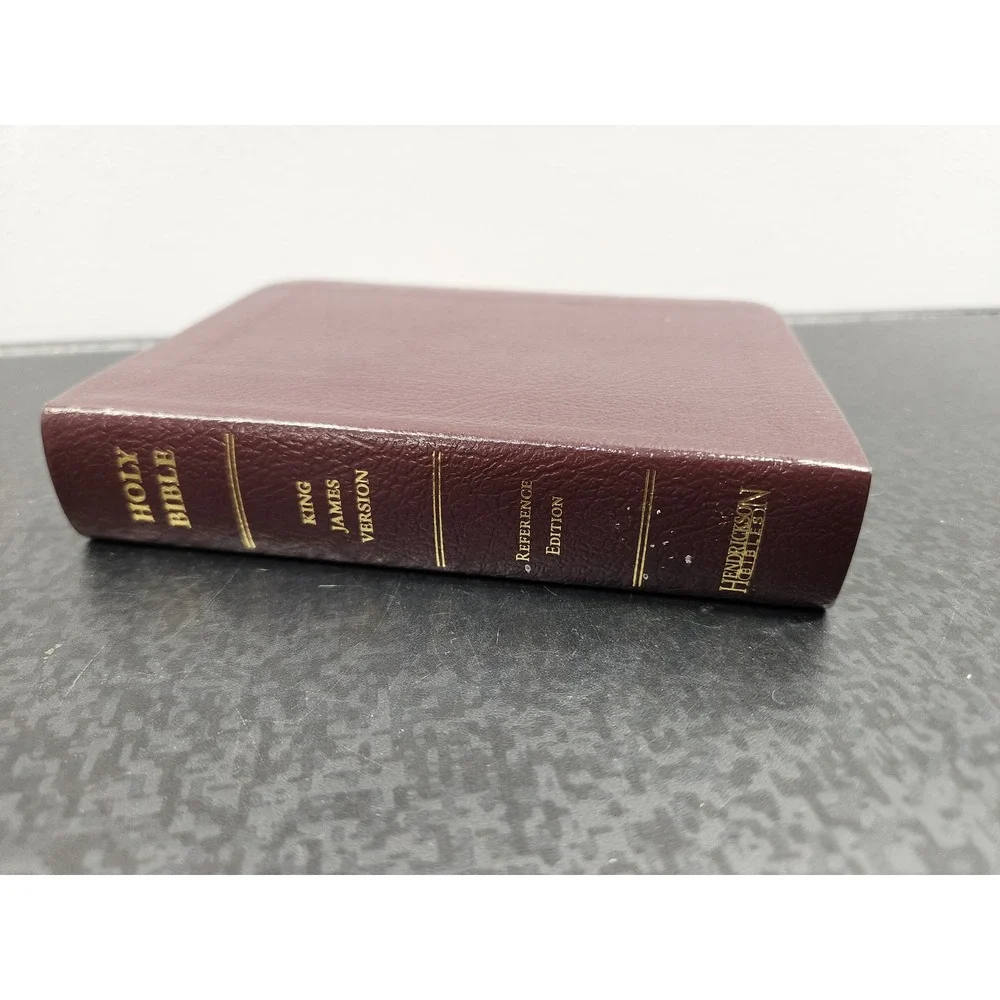Hendrickson KJV Holy Bible Large Print Compact Reference Burgundy Bonded Leather